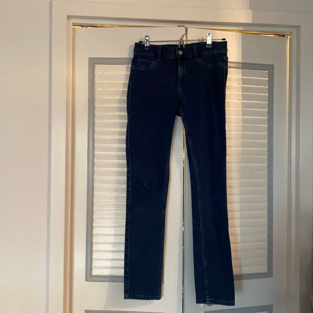 MiH Jeans with White Polka Dot Pattern